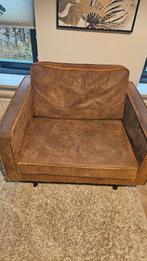 BePureHome Rodeo Loveseat fauteuil recycle leer, Huis en Inrichting, Fauteuils, Ophalen, Gebruikt, 75 tot 100 cm, Metaal