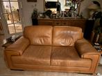Natuzzi Dallas 2 zitter cognac kleur tweezits bank, Ophalen, 150 tot 200 cm, Tweepersoons, 75 tot 100 cm