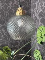 Sissy-Boy glazen messing wand of plafondlamp., Vintage, Ophalen of Verzenden, Zo goed als nieuw, Glas