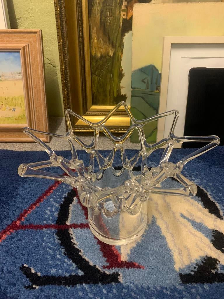 Mondgeblazen Lattice vaas Italie jaren 50, Overige kleuren, -, -, Ophalen of Verzenden