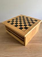 Houten spellen box met 10 spellen, Hobby en Vrije tijd, Gezelschapsspellen | Bordspellen, Vijf spelers of meer, Ophalen of Verzenden
