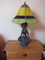 Tafellamp van glas in lood, Ophalen, Zo goed als nieuw, Glas, Minder dan 50 cm