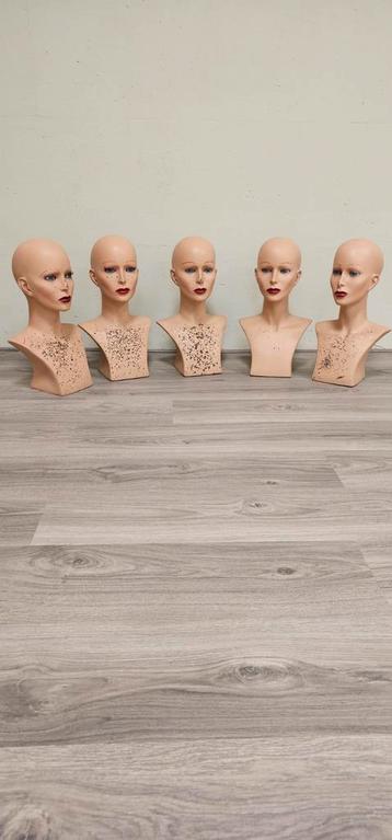  Mannequins   , Display hoofden  beschikbaar voor biedingen