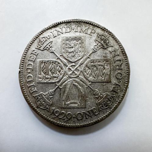 1 Shilling Zilveren Munt – Verenigd Koninkrijk 1929 (George, Postzegels en Munten, Munten | Europa | Niet-Euromunten, Losse munt