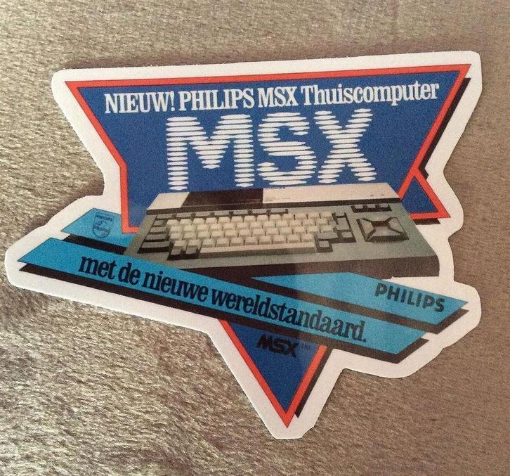 Philips Retro MSX Computer Vinyl Sticker, Verzamelen, Stickers, Nieuw, Verzenden