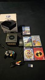 Nintendo GameCube zwart + 5 Games Compleet, Ophalen, Gebruikt, Sport, 3 spelers of meer
