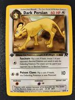 First edition Dark Persian NM team Rocket, Ophalen of Verzenden, Zo goed als nieuw, Losse kaart
