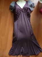 Nieuw - aparte jurk met pofmouwen van het merk Stefanel - 36, Kleding | Dames, Paars, Nieuw, Ophalen of Verzenden, Maat 36 (S)