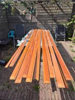 Vintage paranapine schrootjes (jaren 70) 9x70mm, Doe-het-zelf en Verbouw, Hout en Planken, Geïmpregneerd, Gebruikt, Minder dan 25 mm