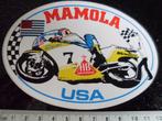 sticker Mamola usa logo suzuki dunlop wegrace Randy, Verzamelen, Verzenden, Zo goed als nieuw, Auto of Motor