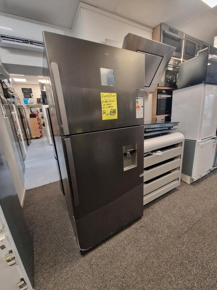 Nieuwe TCL Koelkast No Frost RVS Waterdispenser, Witgoed en Apparatuur, Koelkasten en IJskasten, Nieuw, Met aparte vriezer, 200 liter of meer