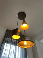 Mooie 3-delige matzwarte hanglamp, Huis en Inrichting, Lampen | Hanglampen, Ophalen of Verzenden, Zo goed als nieuw