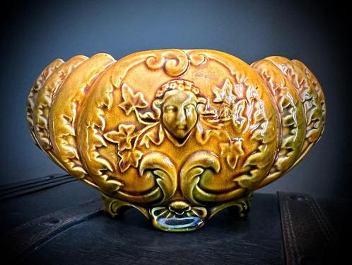 Majolica Jardiniere Wardle antiek  Art Nouveau bloempot vaas, Antiek en Kunst, Antiek | Keramiek en Aardewerk, Verzenden