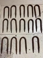 14 gesmeden krammen 10 a11 cm lang 5 cm breed, Ophalen of Verzenden, Zo goed als nieuw