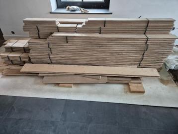 Eiken lamelparketvloer Robuust Eiken gerookt beschikbaar voor biedingen