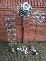 FIFTIES SIXTIES CHROMEN DESIGN VLOERLAMPEN  VANAF 150 CM, Ophalen, Glas, 150 tot 200 cm, FIFTIES SIXTIES RETRO