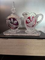 Hofbauer.  Kristallen roomstel. Birdy serie, Antiek en Kunst, Ophalen of Verzenden