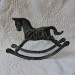 Vintage brons schommelpaard gepatineerd hobbel paard beeld, Ophalen of Verzenden, Zo goed als nieuw