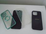 4 stuks  IPhone 15 Pro Max cover Hoesje oa Guess, Verzenden, Zo goed als nieuw, Frontje of Cover