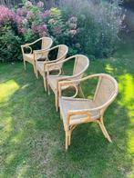 4 rotan tuinstoeltjes, Ophalen, Zo goed als nieuw, Rotan