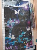 Diamond painting poes 40 x 70 cm vol rond, Ophalen of Verzenden, Nieuw, Knutselwerk
