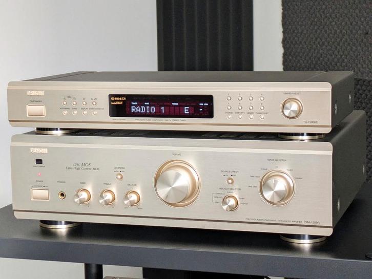 Denon PMA-1500R versterker + TU-1500RD tuner, met remote, Audio, Tv en Foto, Stereo-sets, Gebruikt, Tuner of Radio, Overige merken