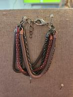 Roze/zilver Armband, Ophalen of Verzenden, Zo goed als nieuw, Roze, Zilver