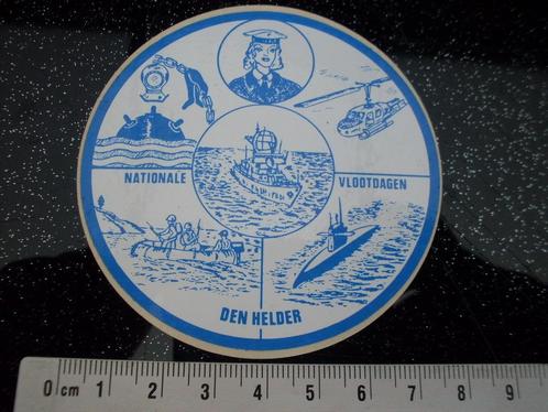 sticker nationale vlootdagen den helder vintage leger army, Verzamelen, Stickers, Zo goed als nieuw, Bedrijf of Vereniging, Verzenden