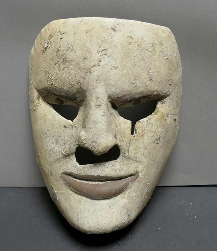 Antiek Masker MQ3 Topeng oud Doden Maskers doodskop beeld, Antiek en Kunst, Kunst | Niet-Westerse kunst, Ophalen of Verzenden