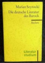 Marian Szyrocki; deutsche Literatur des Barock; 3150099242, Boeken, Taal | Duits, Ophalen of Verzenden, Zo goed als nieuw