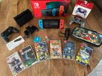 Nintendo Switch incl spellen/ accessoires, Met games, Met 2 controllers, Ophalen of Verzenden, Zo goed als nieuw