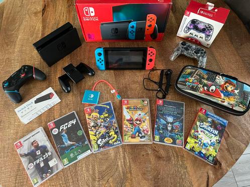 Nintendo Switch incl spellen/ accessoires, Spelcomputers en Games, Spelcomputers | Nintendo Switch, Zo goed als nieuw, Switch Original