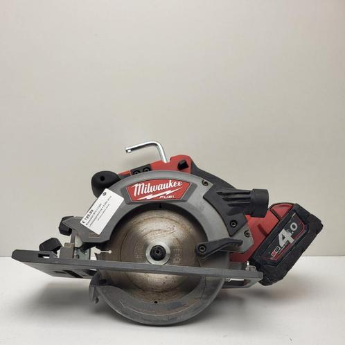 Milwaukee M18 CCS55 Cirkelzaagmachine + 4.0Ah accu, Doe-het-zelf en Verbouw, Gereedschap | Zaagmachines, Zo goed als nieuw