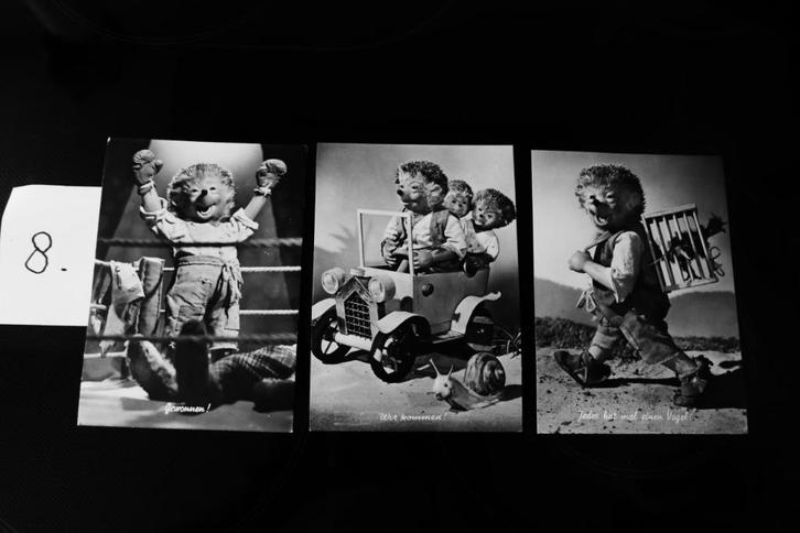 set gave ongelopen Mecki postkaarten, Verzamelen, Ansichtkaarten | Themakaarten, Ongelopen, 1960 tot 1980, Sterren en Beroemdheden