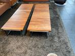 MOET WEG Bert Plantagie salontafel notenhout 2x, Gebruikt, 100 tot 150 cm, 50 tot 100 cm, Modern