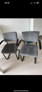 4 eettafel stoelen, Huis en Inrichting, Stoelen, Ophalen, Gebruikt, Vier, Grijs