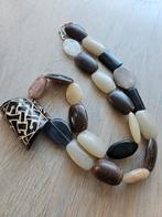 Ketting met diverse soorten kralen, Sieraden, Tassen en Uiterlijk, Kettingen, Ophalen of Verzenden, Zo goed als nieuw, Overige materialen