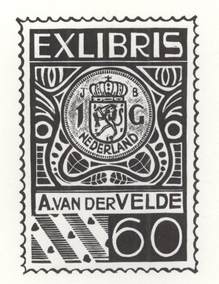 0511 Ex Libris Nederland : Jan Battermann, 1987, Antiek en Kunst, Kunst | Etsen en Gravures, Verzenden