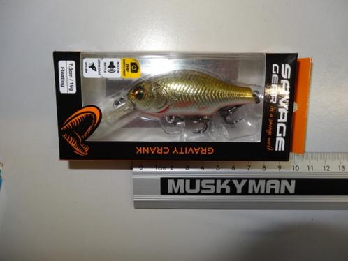 Kunstaas: Savage Gear 3D Gravity Crank 73 Floating pluggen, Watersport en Boten, Hengelsport | Roofvissen, Nieuw, Overige typen