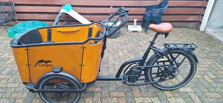 Cangoo Buckle bakfiets, Fietsen en Brommers, Fietsen | Bakfietsen, Zo goed als nieuw, Overige merken, 4 kinderen of meer, Huif
