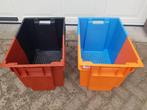Plastic krat, stapelkrat, voorraadbak 2 stuks, 40 tot 60 cm, 50 tot 75 cm, Ophalen of Verzenden, Zo goed als nieuw