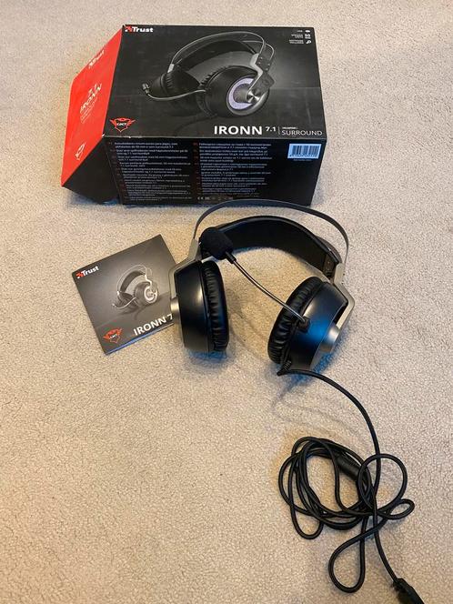 Trust Ironn Gaming Headset, Computers en Software, Headsets, Nieuw, Over-ear, Bedraad, Gaming headset, Ophalen of Verzenden