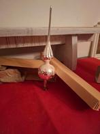 Oude kleine zilver kleur glas Kerstpiek ️❤️🌲❤️ Vintage, Ophalen of Verzenden, Gebruikt