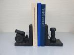 Brutalist boekensteun. Vintage houten kanon boekensteun., Ophalen of Verzenden, ., ., .
