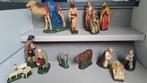 Prachtige oude kerstgroep | kerstbeelden | kerststal 15delig, Diversen, Ophalen, Zo goed als nieuw