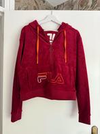 Dames fila hoodie maat M wijnrood velours, Ophalen of Verzenden, Zo goed als nieuw, Maat 38/40 (M), Rood