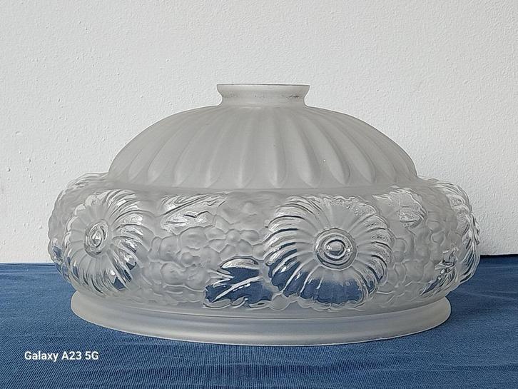 Art Deco lampenkap met bloemmotieven, Antiek en Kunst, Antiek | Lampen, Ophalen of Verzenden