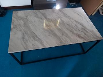 Beliani salontafel met marmerlook