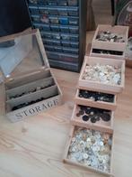 Vintage Knopen sorteerdoos, Minder dan 50 cm, Gebruikt, Glas, Minder dan 50 cm