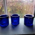 Iittala model Kivi  Marimekko 3 x donkerblauw, Ophalen of Verzenden